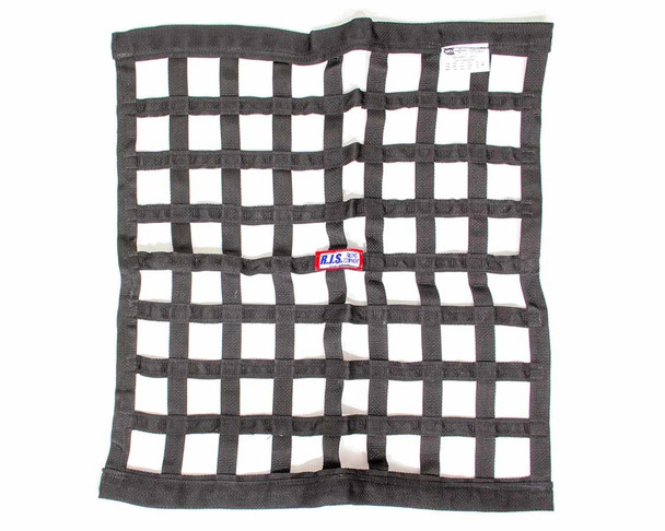 Rjs Safety Ribbon Window Net 24X24 Black Sfi 10000601