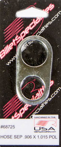 Billet Specialties Hose Separator.906X1.015 -Polished 68725