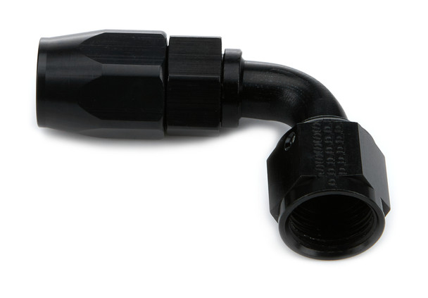 Fragola Hose Fitting #8 90 Deg Black 109008-Bl