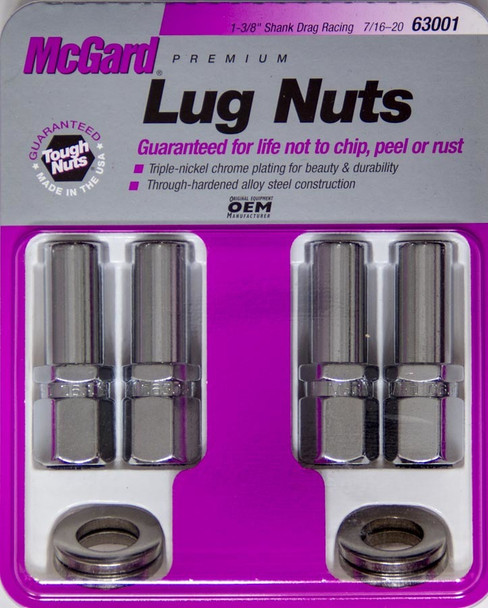 Mcgard Lug Nut 7/16 X-Long Shank Race 63001