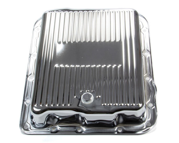 Racing Power Co-Packaged Gm 700R4/4L60E Trans Pan Chrome Steel Finned R7599