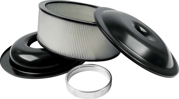 Allstar Performance Lw 14In A/C Kit Black 5In Paper Element All25917