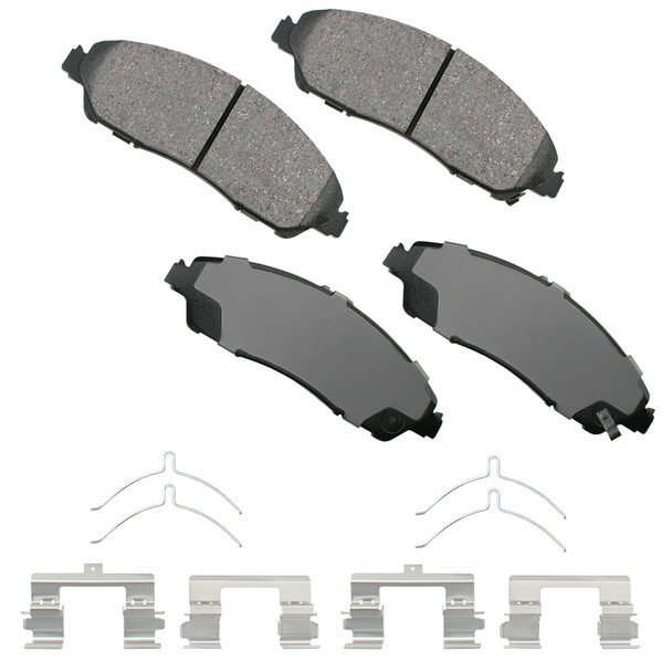 Akebono Brake Corporation Proact Ultra-Premium Bra Ke Pads - Front Act1280