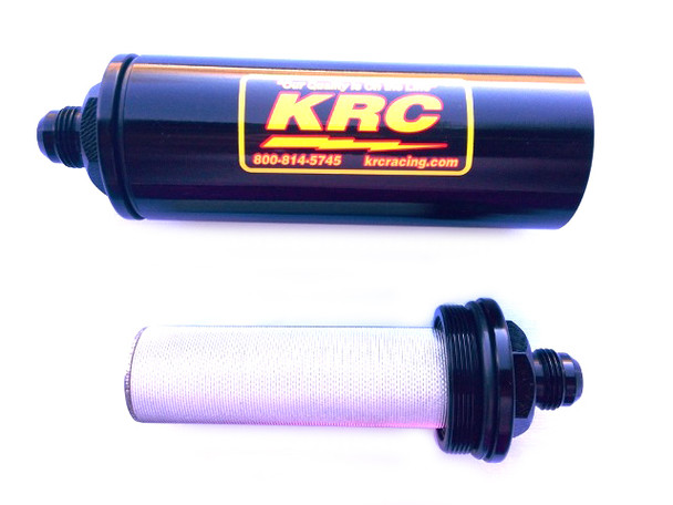 Kluhsman Racing Products #8An Stainless Fuel Filter Short Krc-4708Bk