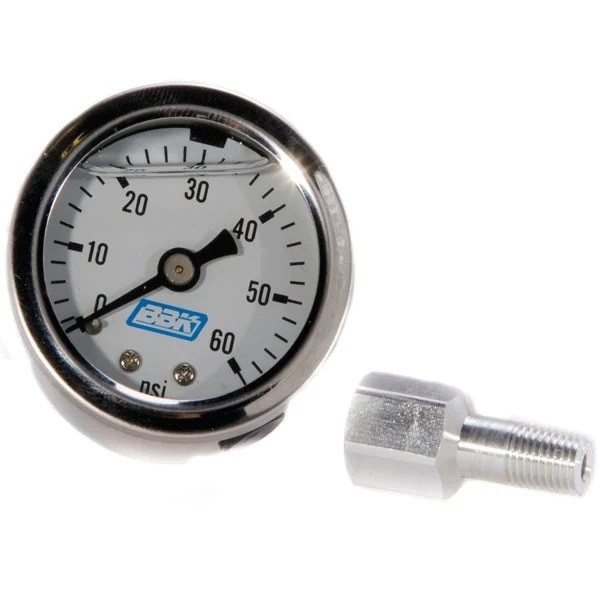 Bbk Performance Fuel Pressure Gauge - 0-60Psi - Liquid Filled 1617