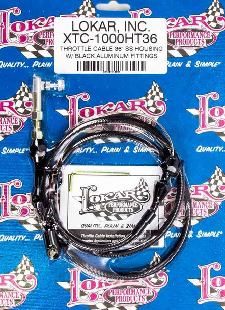 Lokar Throttle Cable Black 36In Xtc-1000Ht36