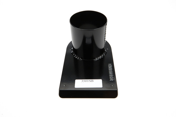 Schoenfeld Tail Pipe Saver 3-1/2In Single Outlet Black 350Tsb