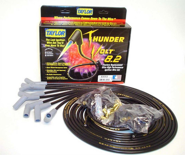 Taylor/Vertex Univ Thundervolt Plug Wire Set 135 Deg Black 83053