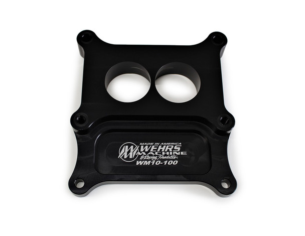 Wehrs Machine Carb Adapter 2Bbl To 4Bbl Holey 1In Thick Wm10-100
