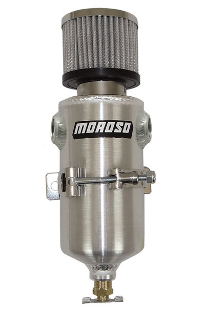Moroso Alm. Breather Tank Kit 3-1/8 Dia X 11-1/2 Aol 85455