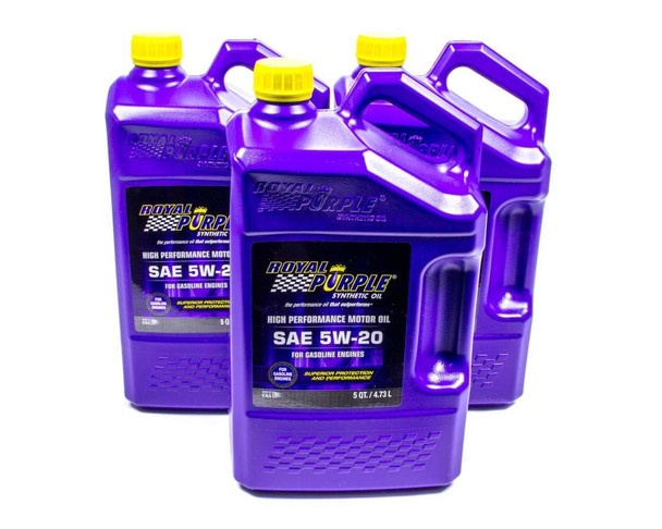 Royal Purple 5W20 Multi-Grade Sae Oil 3X5-Qt Bottles 53520