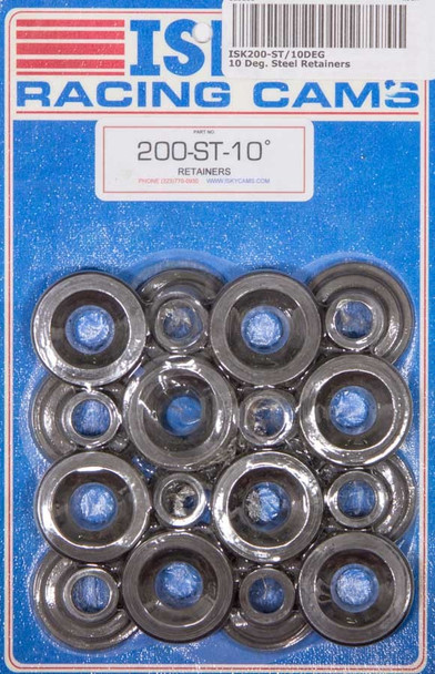 Isky Cams 10 Deg. Steel Retainers  200St10Deg