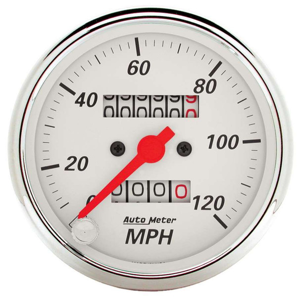 Autometer 3-1/8In A/W Speedometer 120Mph 1396