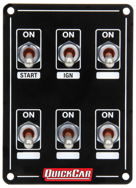 Quickcar Racing Products Ignition Panel Extreme 6 Switch Dual Ignition 50-7611