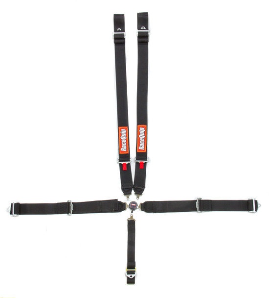 Racequip 5Pt Harness Camlock Sfi Sportsman P/U Black 742002Rqp