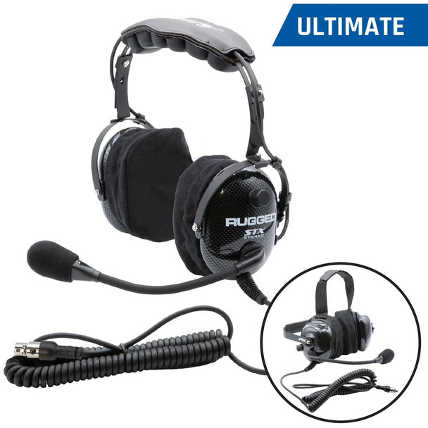 Rugged Radios Headset Over The Head Ultimate Offroad Plug H22-Stx