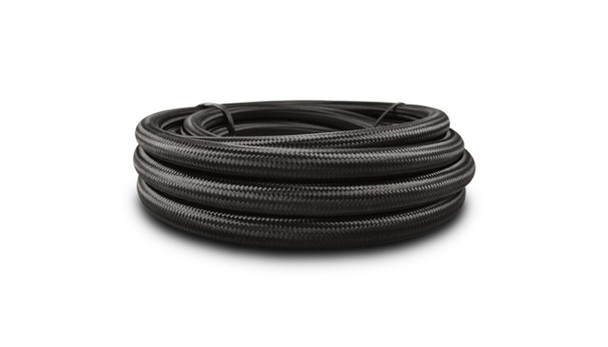 Vibrant Performance 10Ft Roll Of Black Nylon Braided Flex Hose Ptfe 19006