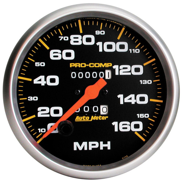 Autometer 160 Mph Mech Speedo 5In  5154