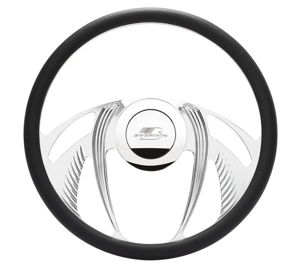 Billet Specialties Steering Wheel Half Wrap 15.5In Psycho 34055