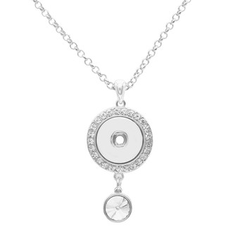 Hello Beautiful Necklace - Silver Tone