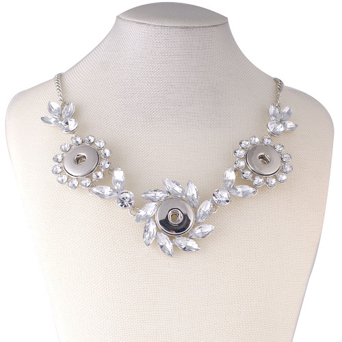 Elegant Bride Necklace - Silver Tone