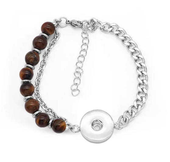 Stainless Steel Natural Stone Bracelet 