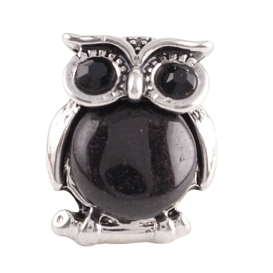 Natural Stone Owl - Black