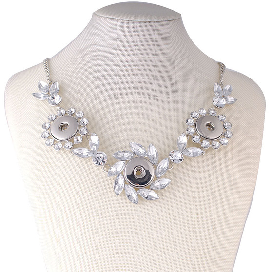 Elegant Bride Necklace - Silver Tone