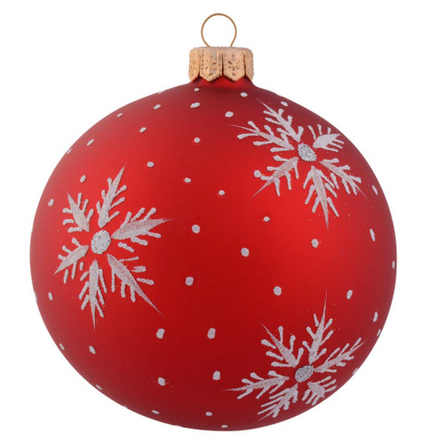 Red Snowflake - 100mm
