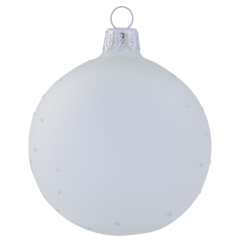 Frosted White Snowflake - 80mm