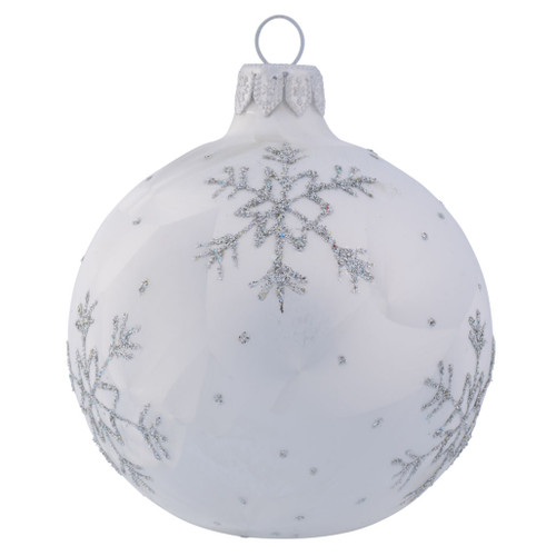 Frozen White Snowflake - 80mm