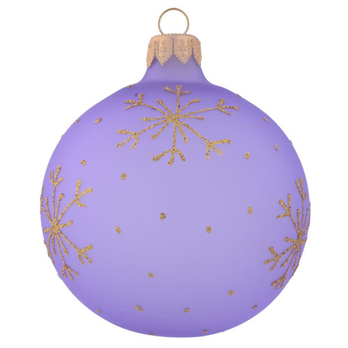 Frosted Lavender Snowflake - 80mm
