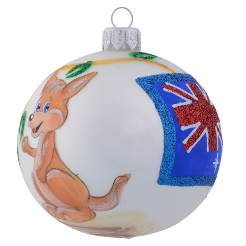 White Australian Flag- 80mm