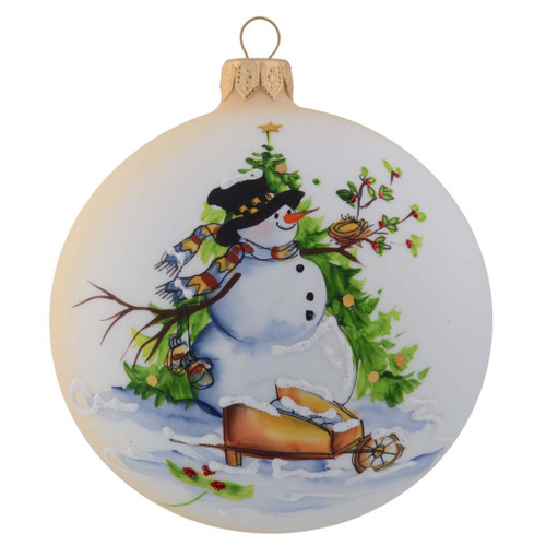 Cream Snowman - 100mm