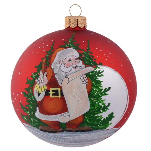 Red Santa Script - 100mm