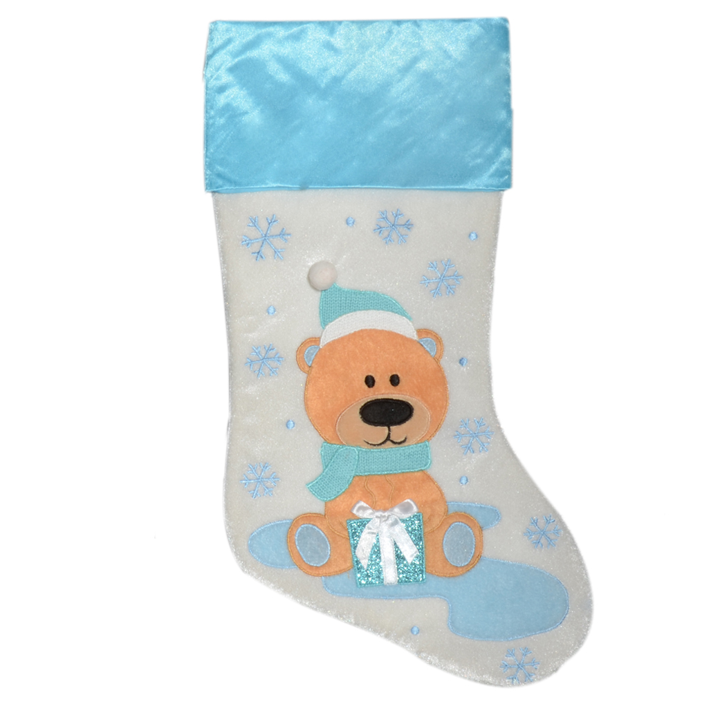 Baby Blue Bear Stocking