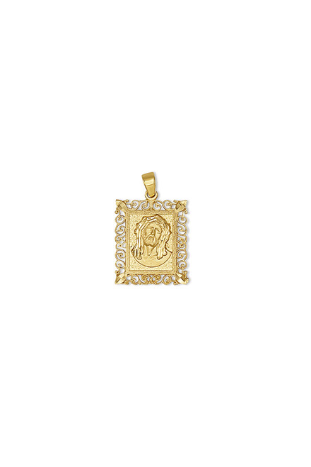14kt Framed Jesus Face 14kt Framed Jesus Face