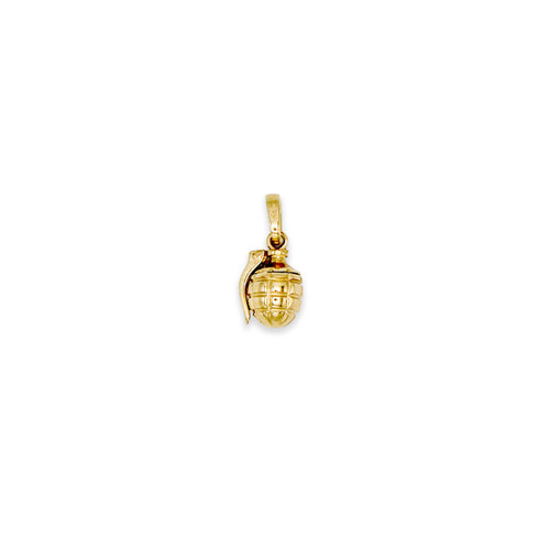 14kt 3D Grenade Pendant 