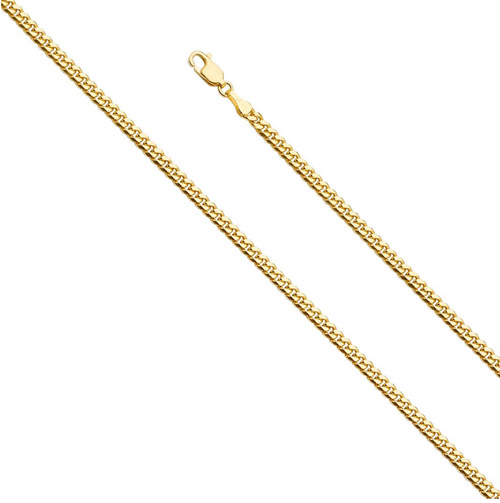 3.2mm Solid Miami Cuban Link Chain - 22"