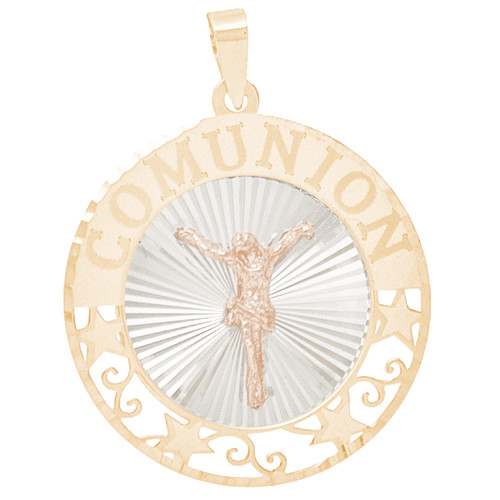 First Communion Gold Pendant - Jesus - 14 K - CMP11J
