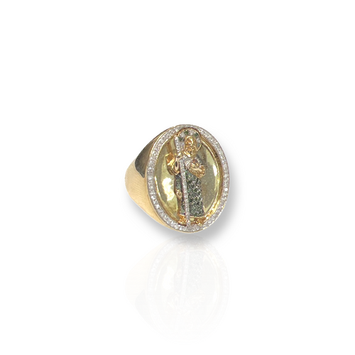 14kt Diamond St. Jude Ring - Size 10
