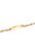14kt Tri-Color Gold Fancy Cable Link Mooncut ID Bracelet - 7.5"