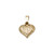 14kt Diamond Cut Puff Heart Pendant 