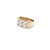 10kt Yellow Gold Natural Pave Diamond Miami Cuban Ring - Size 10