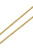 14kt 2mm Micro Italian Made Tiger Eye Chain - 18"