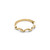 14K HIGH POLISH WAVE BAND - SIZE 8