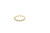 14K BEADED BAR RING - SIZE 7