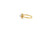 14K SYNTHETIC PEARL TWIST RING - SIZE 7