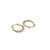 14K YG 16MM DC LATCH BACK HOOP