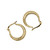 14K YG 16MM DC LATCH BACK HOOP